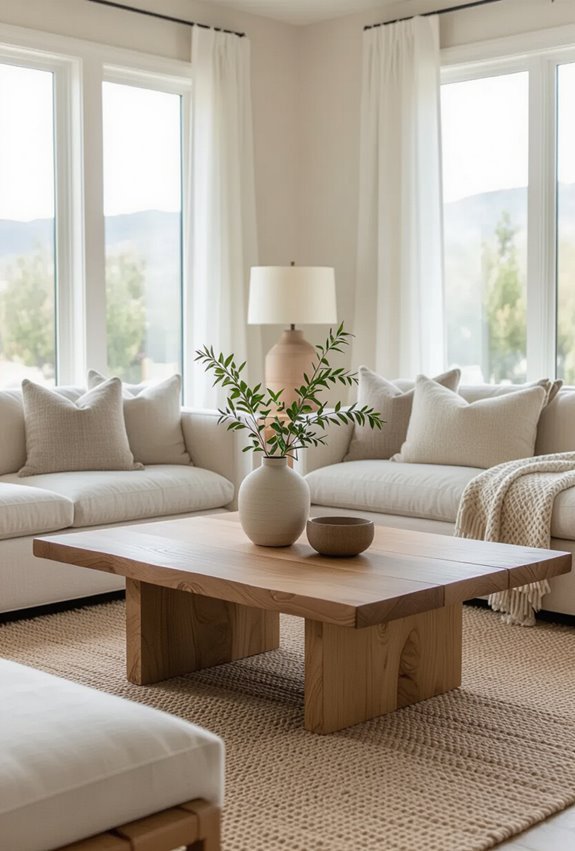 natural wood adds warmth