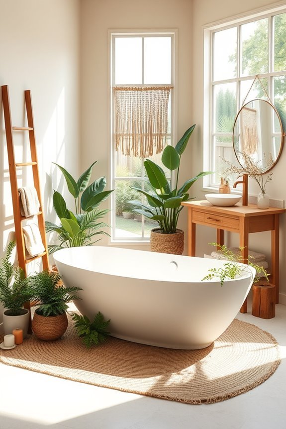 natural wood bathroom tranquility