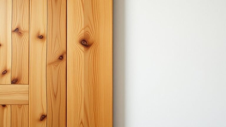 natural wood grain features