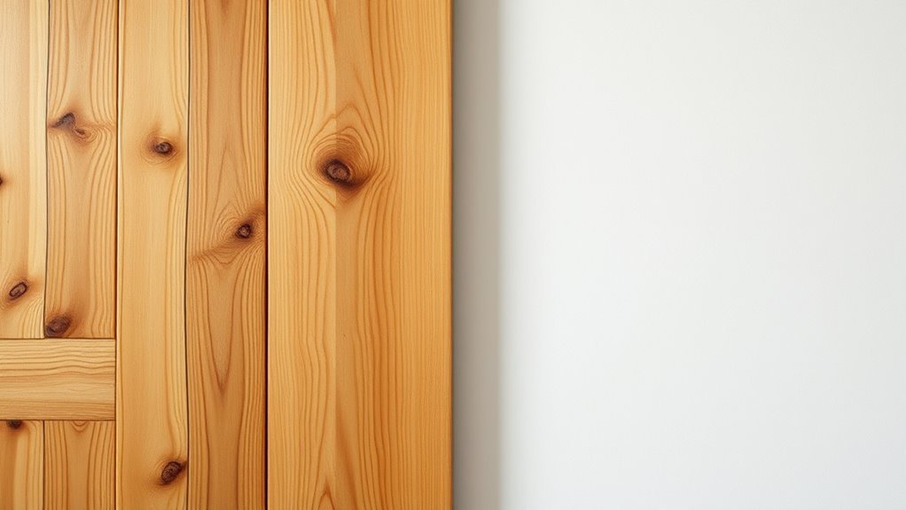 natural wood grain features