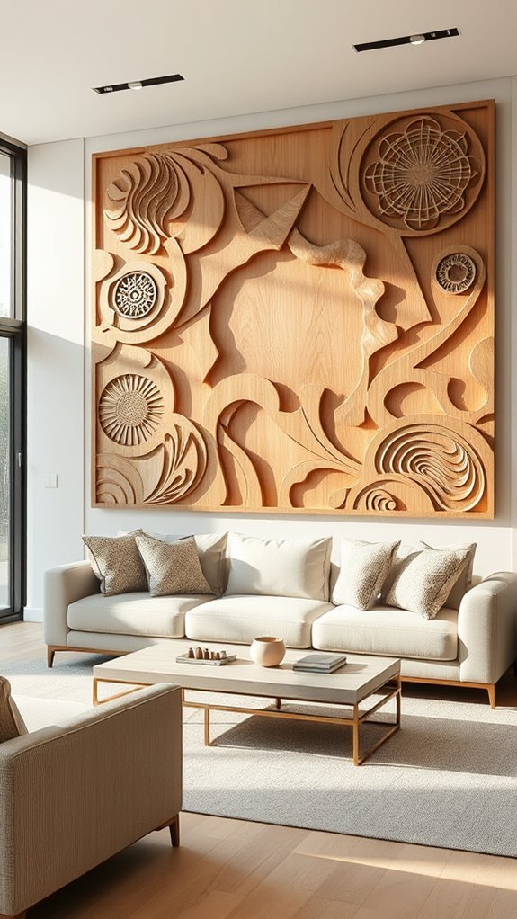 natural wood wall decor