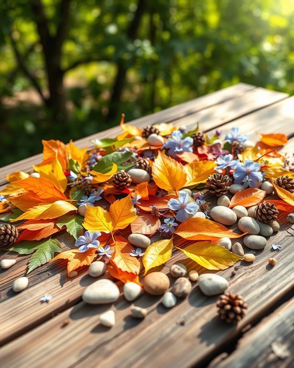 nature collage crafting activity