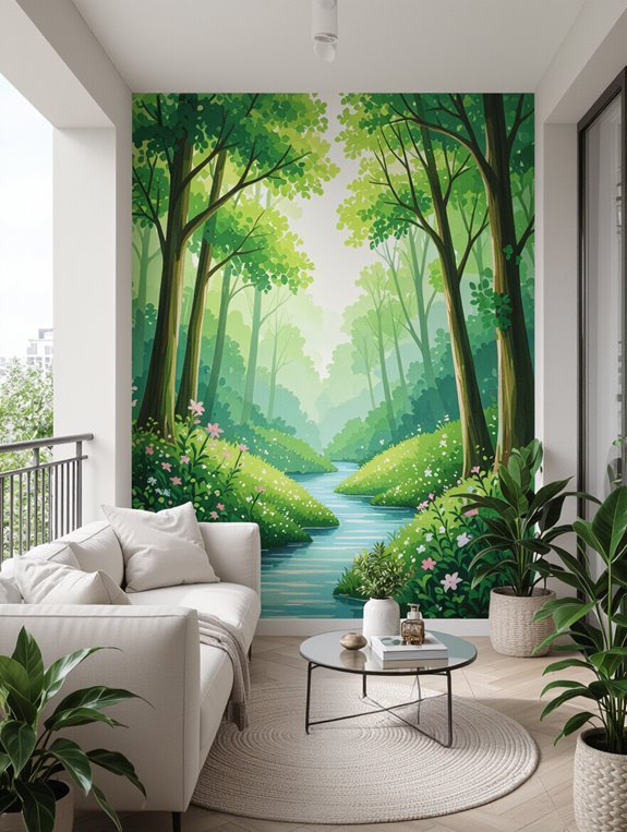 nature inspired balcony decor