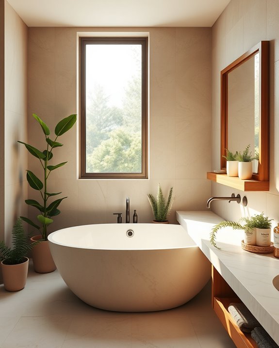 nature inspired bathroom aesthetics