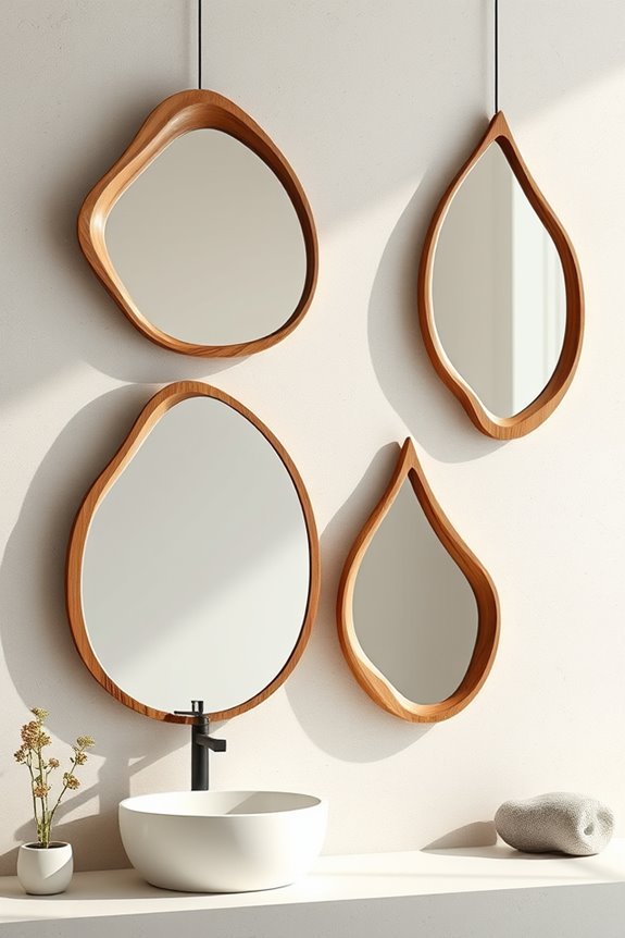 nature inspired bathroom artistry