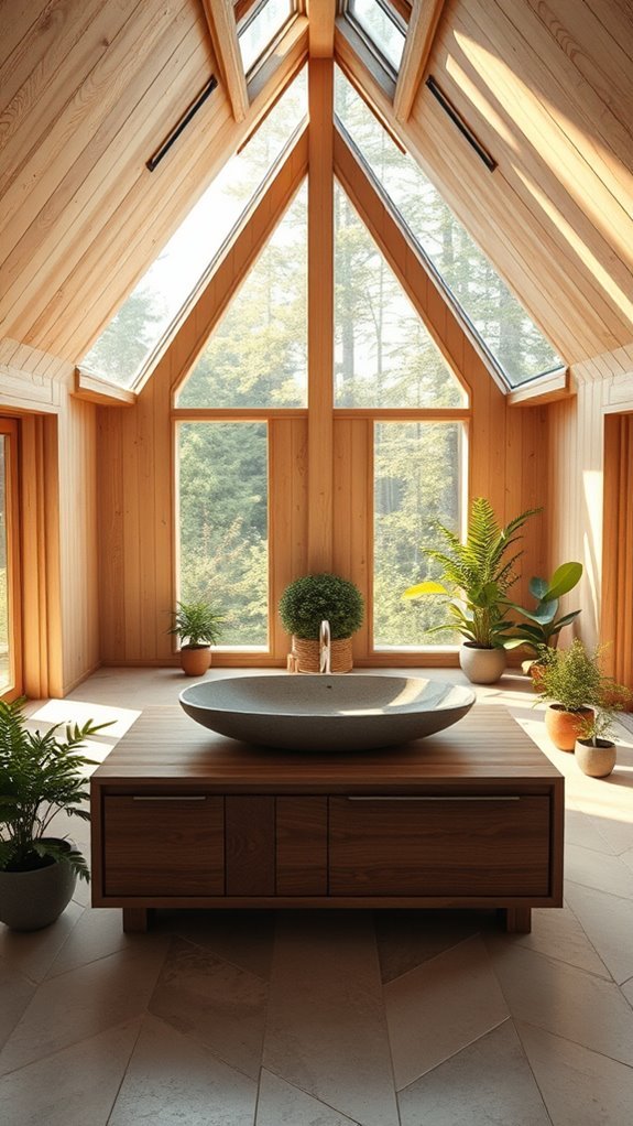 nature inspired bathroom decor