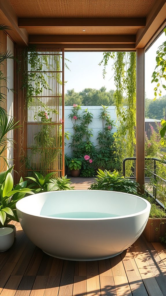 nature inspired bathroom oasis
