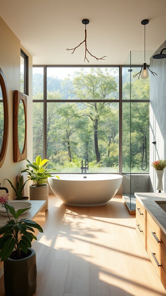 nature inspired bathroom retreat