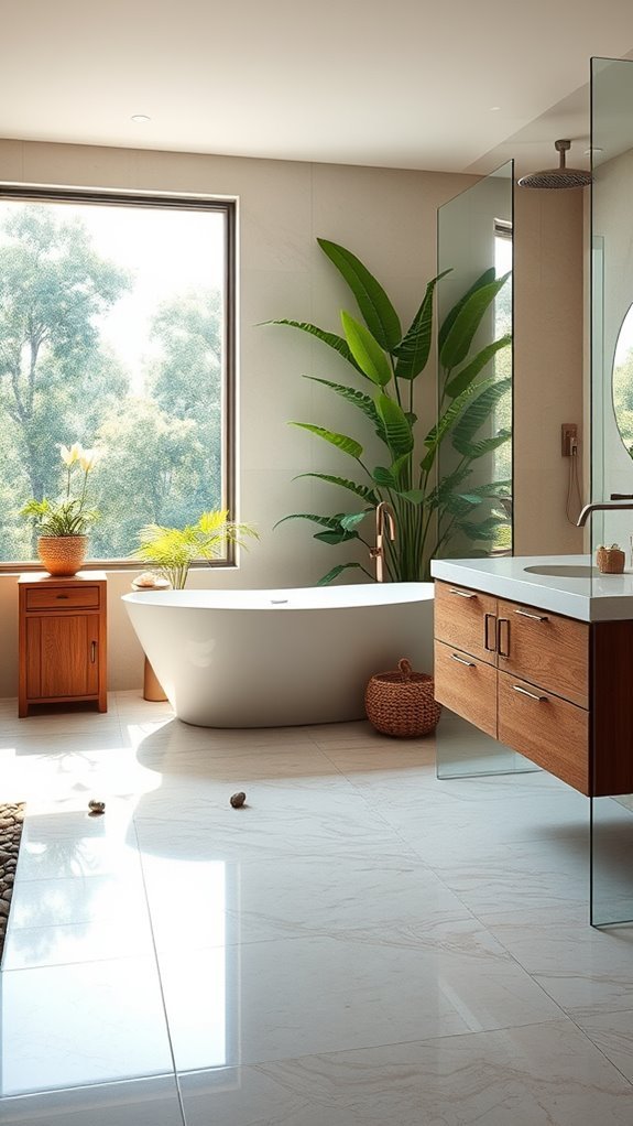 nature inspired bathroom retreat