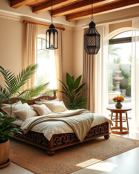 nature inspired bedroom oasis