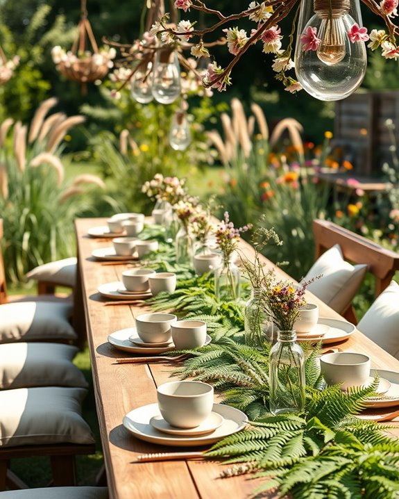 nature inspired birthday decor