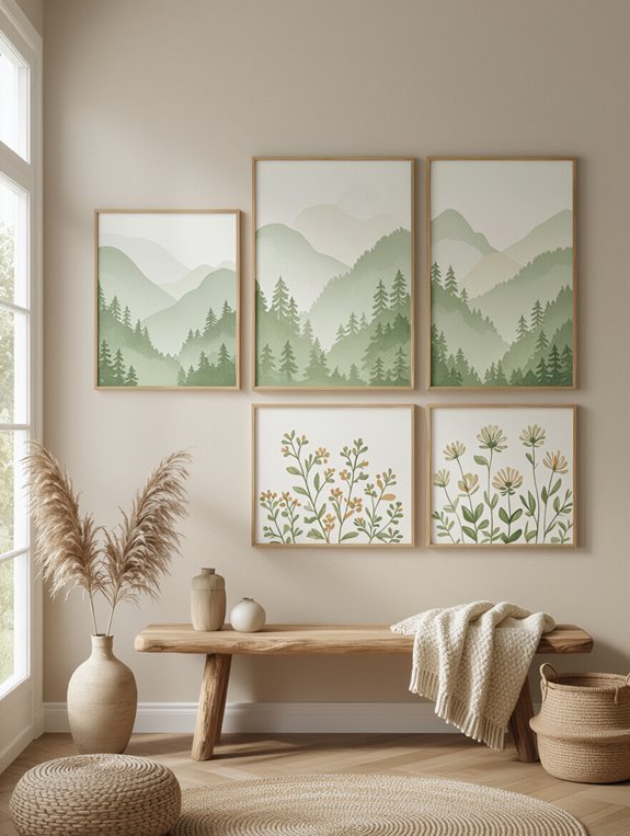 nature inspired calming decor