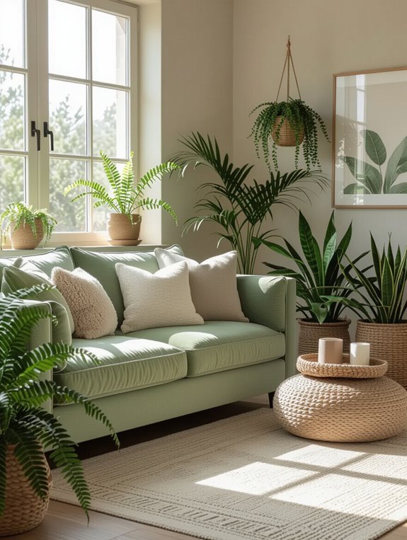 nature inspired calming sanctuary