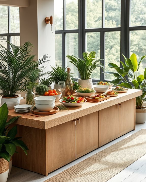 nature inspired dining decor