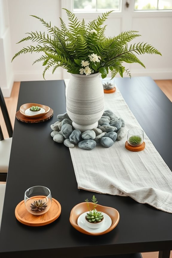nature inspired dining decorations