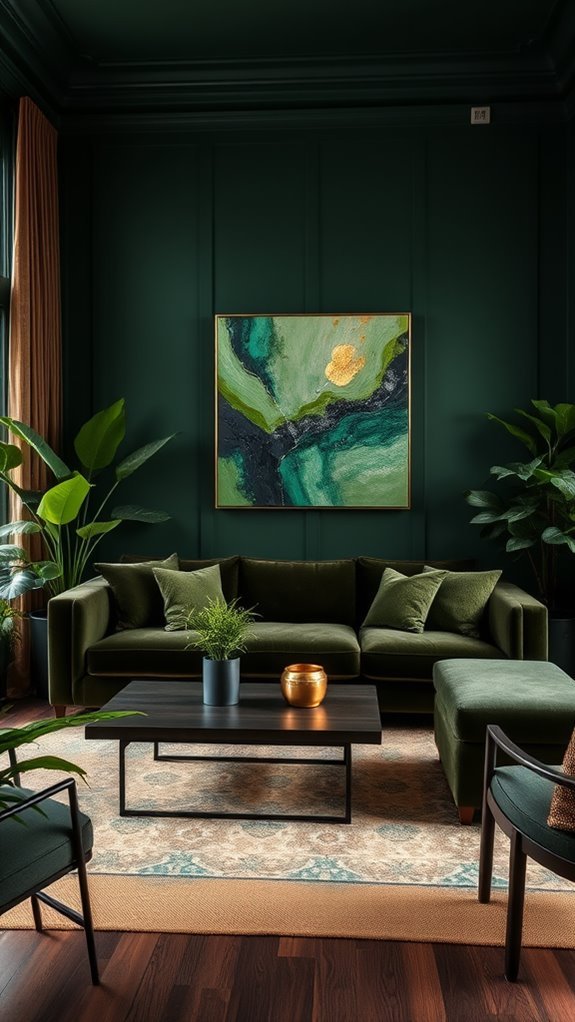 nature inspired forest green