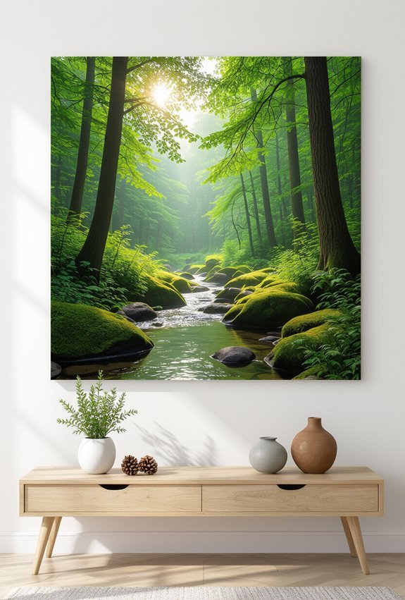 nature inspired forest landscape prints