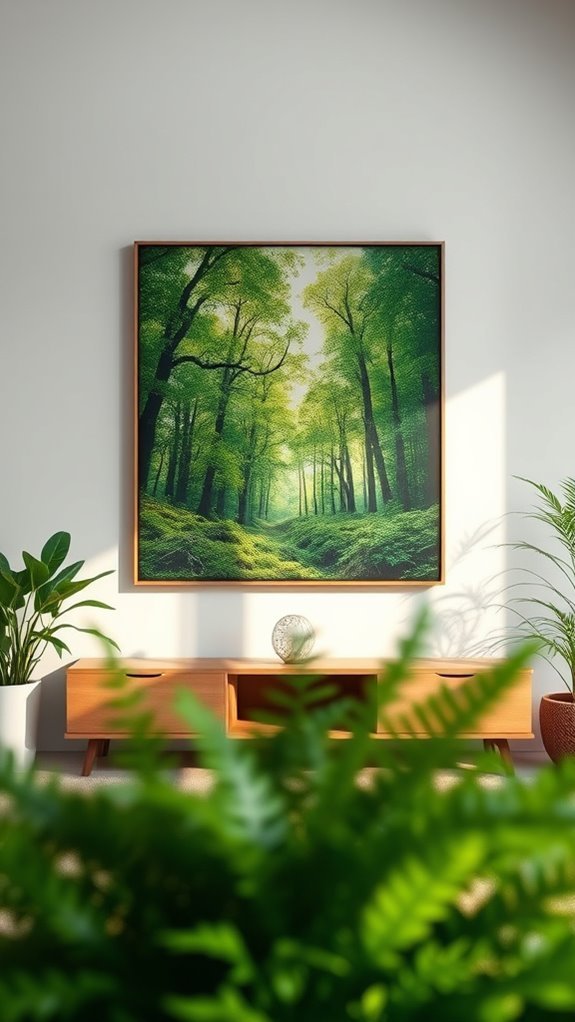 nature inspired green decor