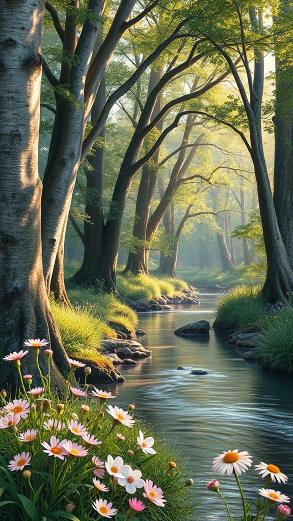 nature inspired mural art