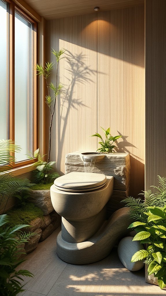 nature inspired restroom design