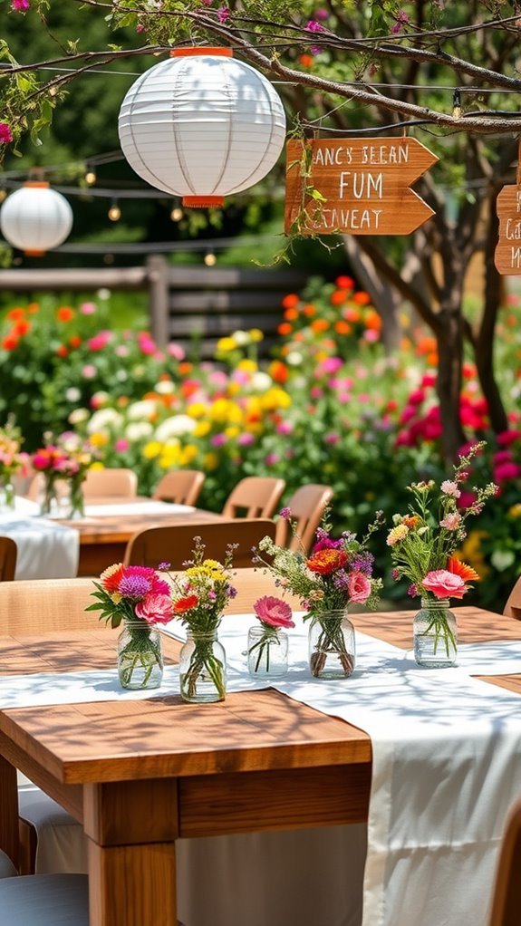 nature inspired rustic table decor
