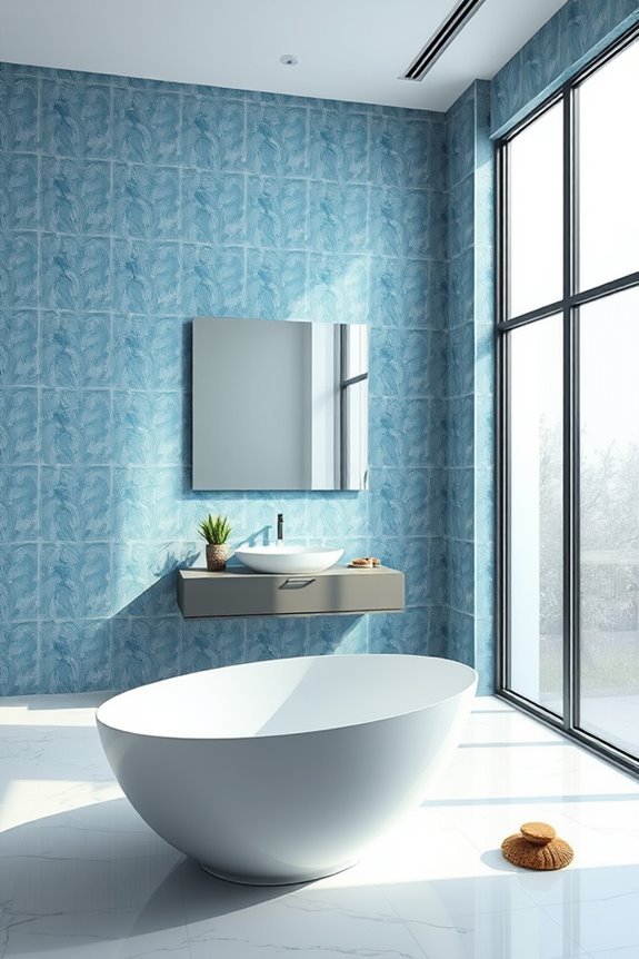 nature inspired vertical tiles