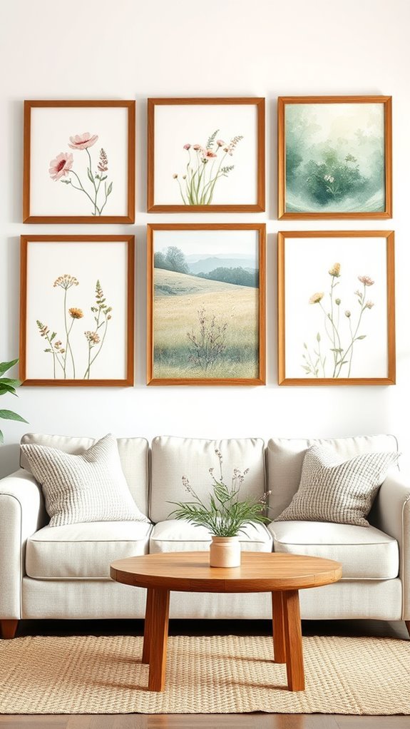 nature inspired watercolor decor