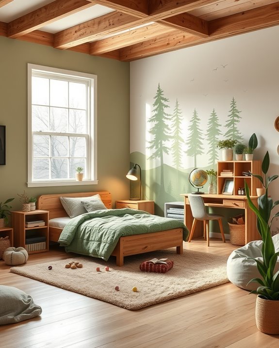 nature themed children s bedroom