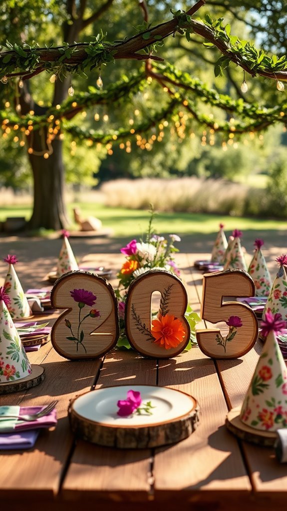 nature themed table numbers