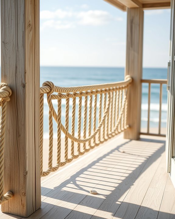 nautical coastal balcony railings