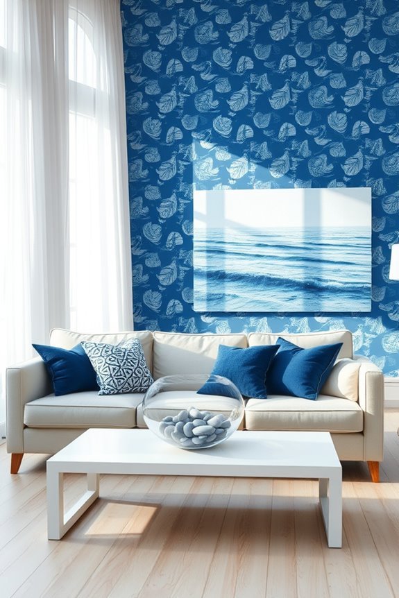 nautical coastal retreat wallpaper
