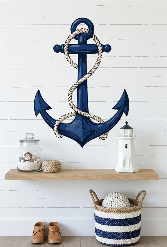 nautical decals evoke seaside charm