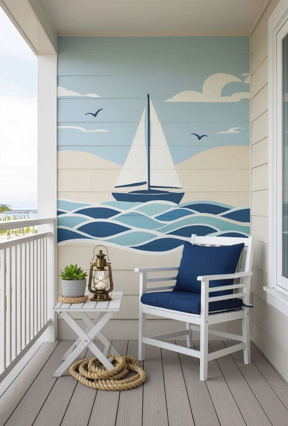 nautical lighthouse rope accents