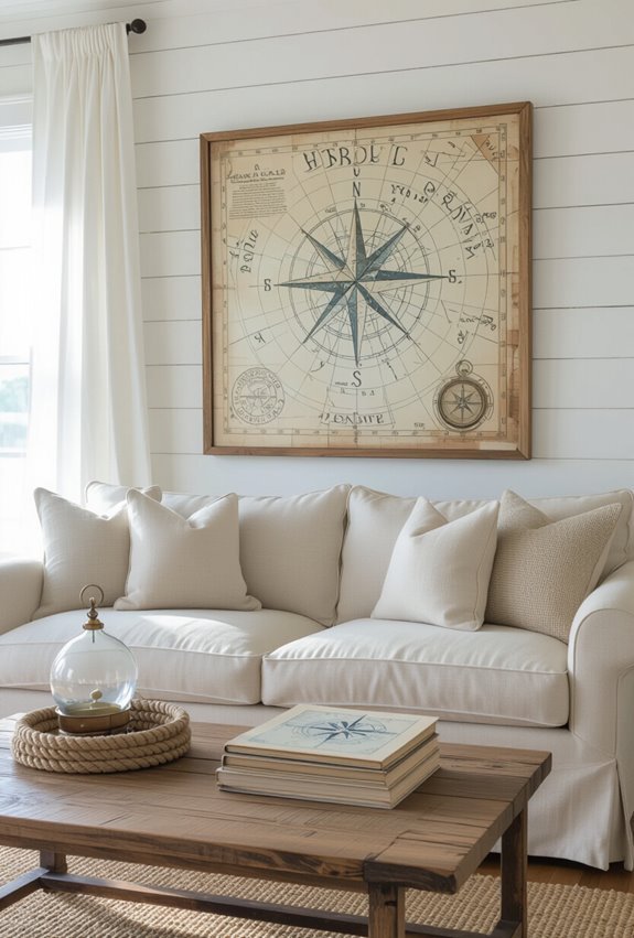 nautical maps and boat prints