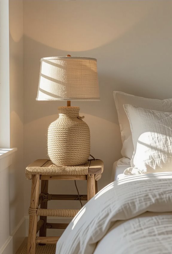 nautical rope accents for lamps