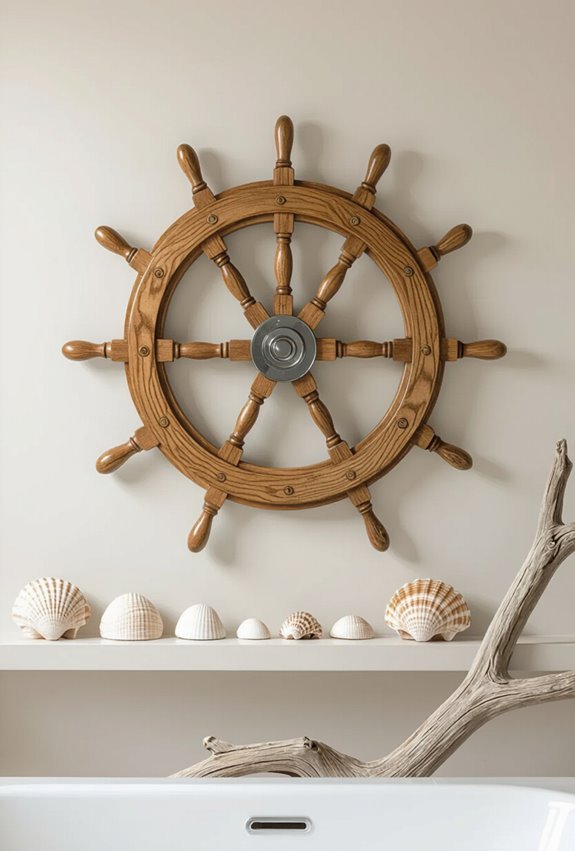 nautical ship wheel accents