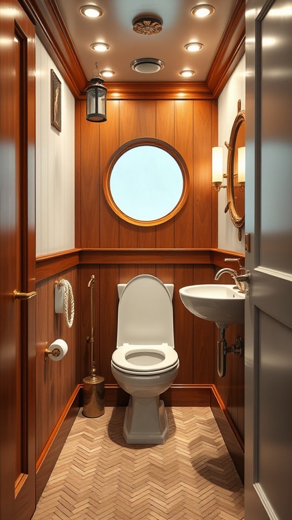 nautical themed restroom decor