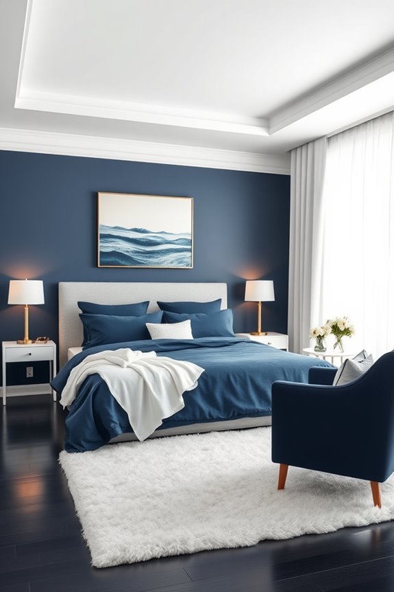 navy and white sophistication