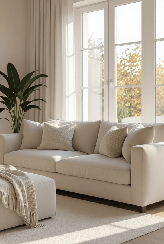 neutral couch timeless versatility