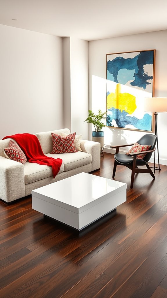 neutral elegance with vibrant accents