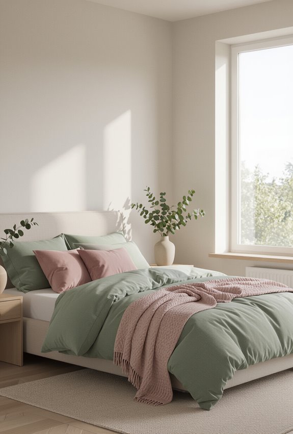 neutral furnishings highlight accents