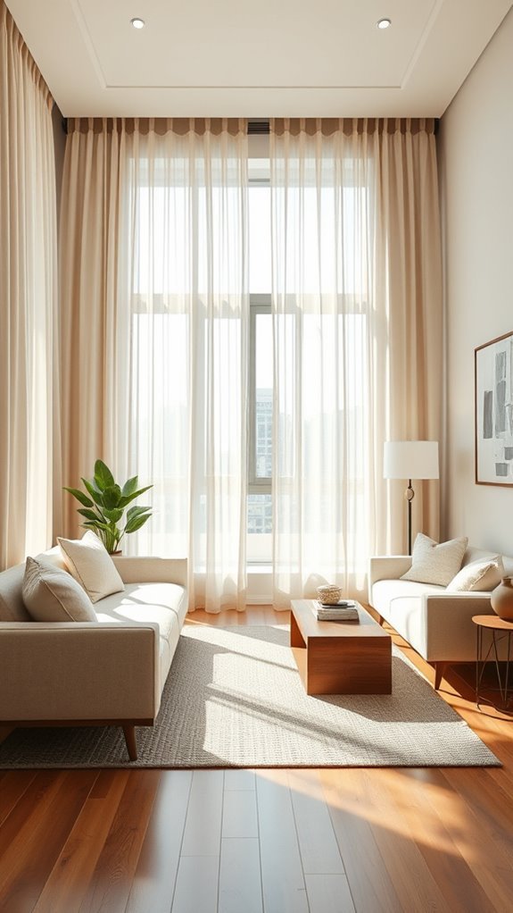 neutral linen curtain ideas