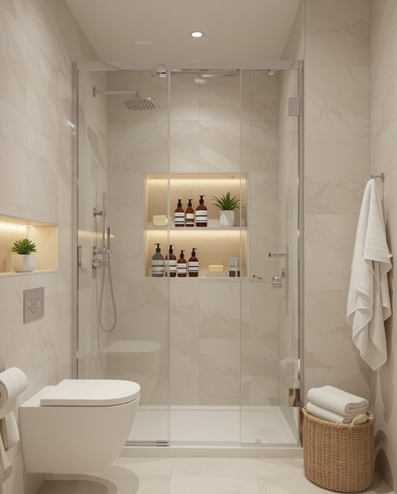 niche shelving for toiletries