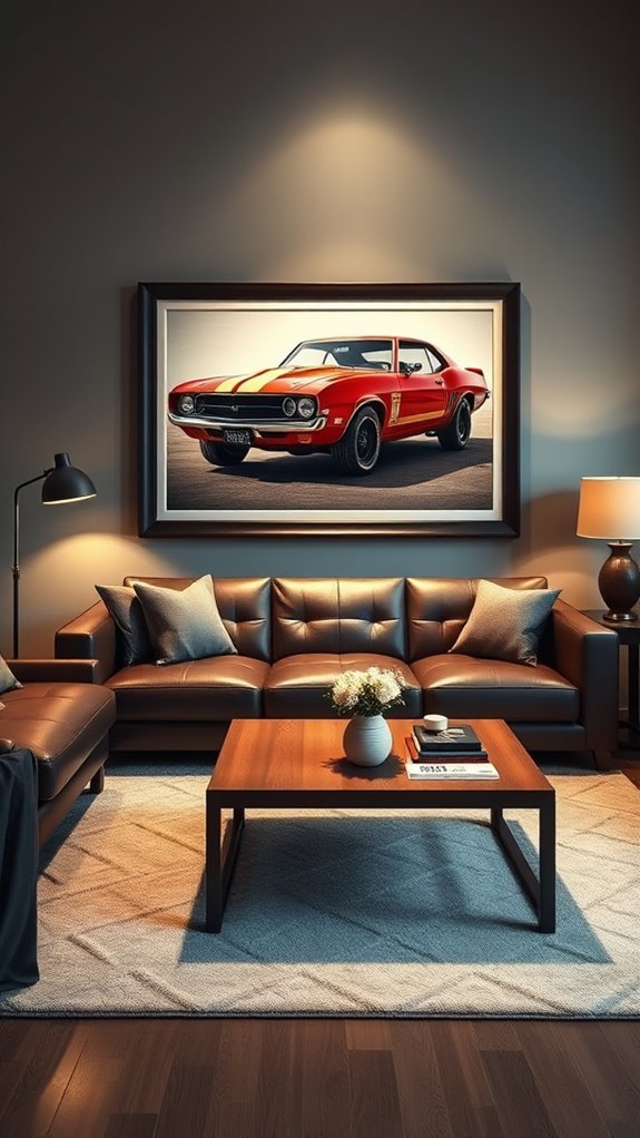 nostalgic automotive wall art