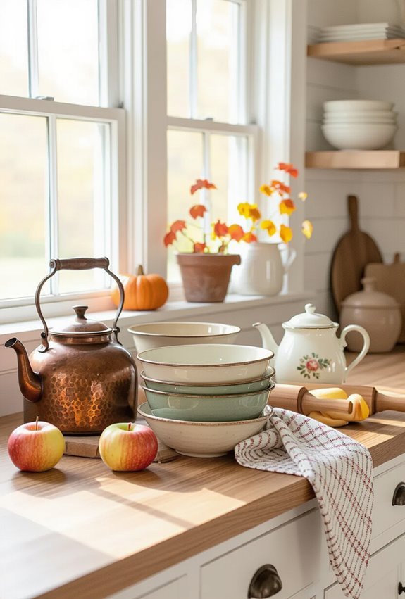 nostalgic autumn rustic kitchenware