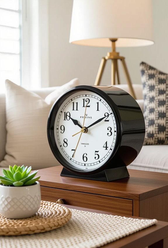 nostalgic mechanical flip clock centerpiece