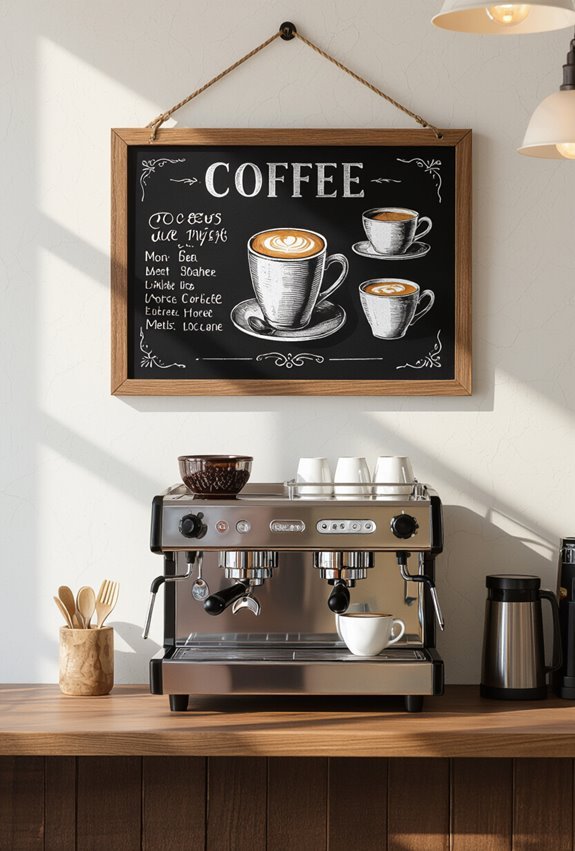 nostalgic mid century chalkboard charm