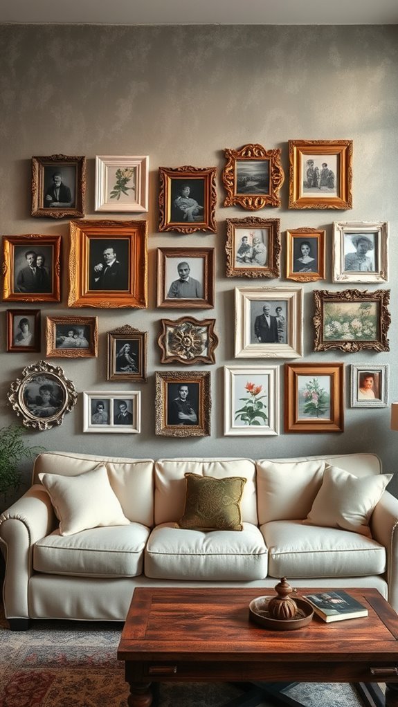 nostalgic photo display arrangement