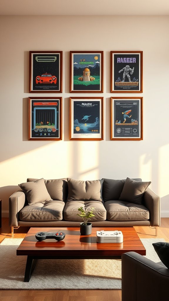 nostalgic pixel art decor