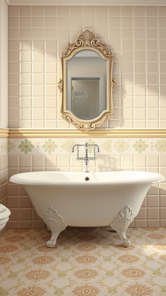 nostalgic vibrant bathroom ceramics